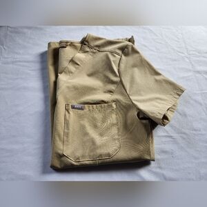 XS FIGS Light Oak Caterina Top